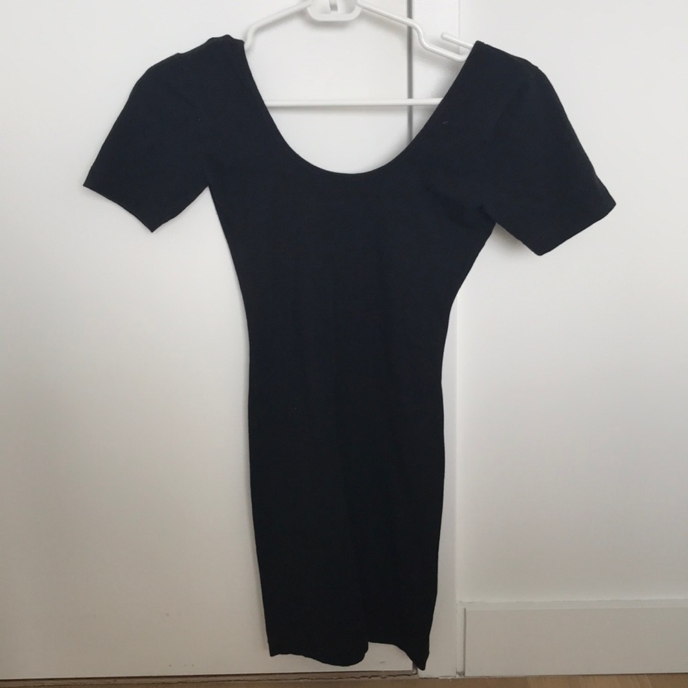 American Apparel black bodycon dress, size M